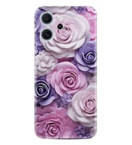 Oppo Reno 14F Kılıf Boutique Baskılı Resimli Mor Güller Pcode -029