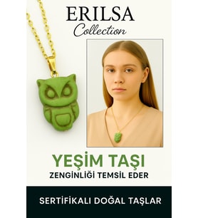 Sertifikalı Ham İşlenmemiş Yeşim Taşı Kolye – Şans, Huzur ve Ruhsal Denge Taşı (Çok Renkli)