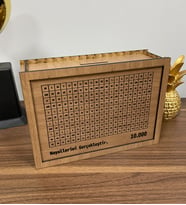Parabox 10.000tl Kumbara Para Biriktirme Kutusu (Kahverengi)