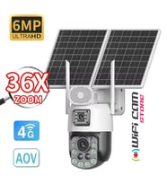 36X Optik Zoom İcsee Solar Kamera AOV 7/24 Kayıt (Kurşun Gri)