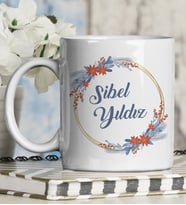Kişiye Özel Tasarım Kupa Bardak 98596 (Krem)