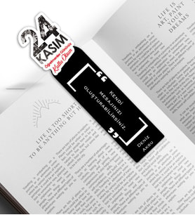 BK Gift Kişiye Özel İsimli Öğretmenler Günü Tasarımlı Ahşap Kitap Ayracı - 8, Öğretmene Hediye, Öğretmenler Günü