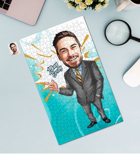 Kişiye Özel 240 Parça İşadamı Temalı Karikatürlü Puzzle