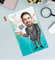Kişiye Özel 240 Parça İşadamı Temalı Karikatürlü Puzzle