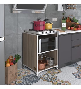 Kenzlife ocak dolabı iclal crd 85*60*57 mutfak klasik setüstü ocak için modül (Karışık)