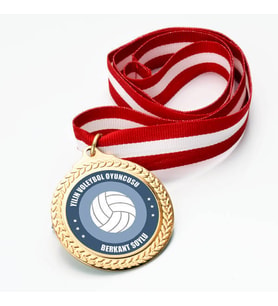 Kişiye Özel İsme Özel Yılın Voleybolcusu Madalyonu Madalyası