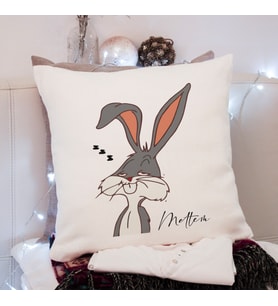 Bugs Bunny Tasarımlı Yastık Kişiye Özel