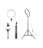 10 inç LED Tripod Işık, Youtuber ve Stüdyo Kullanımı için Makyaj Işığı