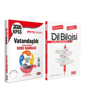 Data 2026 KPSS Vatandaşlık Hibrit Plus Ultra Serisi ve AKM Dil Bilgisi Soru Bankası Seti 2 Kitap