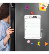Magnet Hafalık Menü Magnet Planlayıcı, Katlanabilir Silinebilir Mıknatıslı Yazı Tahtası Kalem