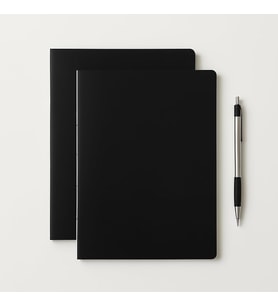 Tanıtım Özel Tasarım Siyah Kraft Kapaklı A4 Defter - 180 Derece Açılabilir, Sırtı Dikişli,%100 El İşçiliği, Ofis, Okul, Günlük Kullanım İçin İdeal Defter (Kareli)