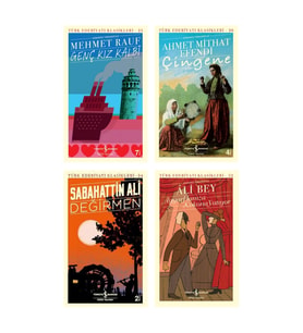 Genç Kız Kalbi (günümüz Türkçesiyle) + Çingene + Define + Ayyar Hamza - Kokona Yatıyor- 4 Kitap Set