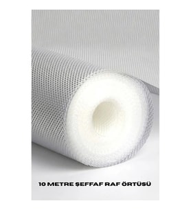 Mey İthalat® 10 Metre Şeffaf Silikonlu Kaymaz Çekmece İçi Düzenleyici