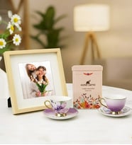 Kişiye Özel Çerçeve Kahve Fincan Fotoğraflı Hediye Seti