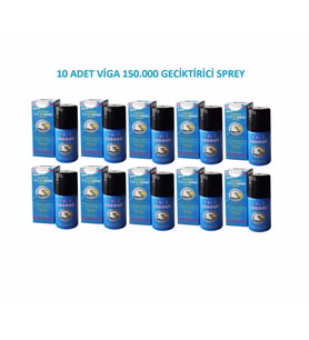 10 Adet Viga 150000 Orjinal Hologramlı Geciktirici Sprey