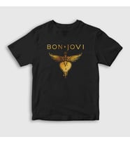 Presmono Unisex Çocuk Siyah Hits Bon Jovi T-Shirt 20234tt