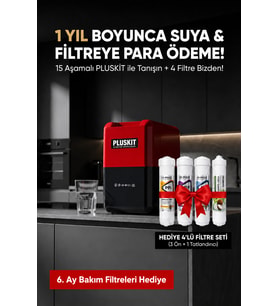 15 Aşamalı Avrupai Musluklu 8 L Çelik Tanklı Su Arıtma Cihazı - Filtre Bakım Seti Hediyeli