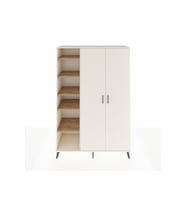 Hyperion Dolap 7 Raflı 2 Kapaklı Tek Askılı 132x44x195 Aytaşı-Aytaşı/Çam