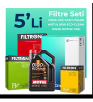Filtron Peugeot 5008 1.6 BlueHDi Dizel Filtre Bakım Seti Motul Motor Yağlı (2016-2019) 5 Li