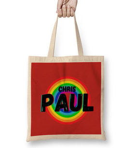 Chris Paul - Basketball gifts Vintage Retro Rainbow Quotes For BOYS AND Dad Bez Çanta Uzun Saplı