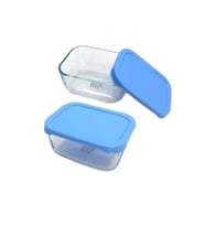 Paşabahçe 53733 Snow Box Kapaklı Saklama Kabı 420 Cc 2 Li (Renksiz)