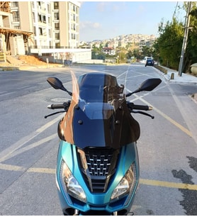 MOTOCAM Peugeot Pulsion 125 Ön Cam 2022-2026 Model 68cm Şeffaf Renkli 4mm UZUN
