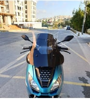MOTOCAM Peugeot Pulsion 125 Ön Cam 2022-2026 Model 68cm Şeffaf Renkli 4mm UZUN