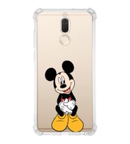 Huawei Mate 10 Lite  Köşe Korumalı Antişok Kapak Mickey Mouse Tasarımlı Şeffaf  Kılıf