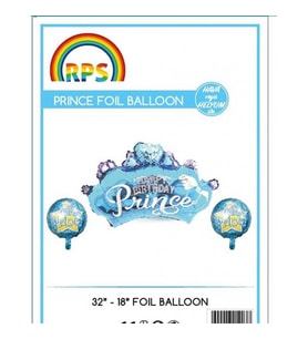 Prens Prensesen  Folyo Balon Set 3 Parça-