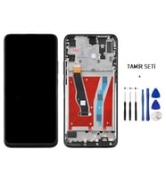 Tkgz Y9 Prime 2019 Uyumlu Lcd Ekran Dokunmatik Servis ÇITALI SİYAH + TAMİR SETİ