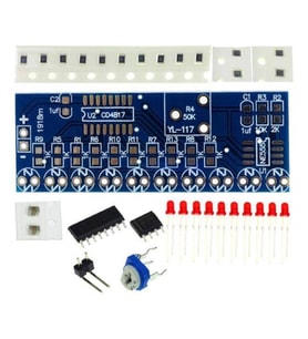 Yürüyen ışık DIY Kiti Demonte SMD NE555 + CD4017 (10 lu yürüyen ışık)