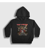 Presmono Unisex Çocuk Siyah The Doof Warrior Film Mad Max Kapüşonlu Sweatshirt 487958tt