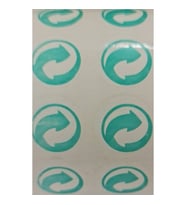 Jokey Kırtasiye Geri Dönüşüm Etiket Şeffaf 2cm- 600 Adet (Yeşil)