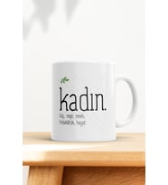 Kadın Baskılı Kupa Bardak