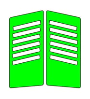 Cg Florasan Yeşil Yan Kapak Sticker