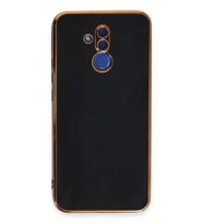 Mate 20 Lite Kılıf Volet Silikon - Siyah
