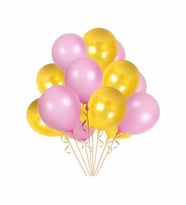 Sarı - Pembe Balon  25 Adet ( Balonlar Sönüktür)