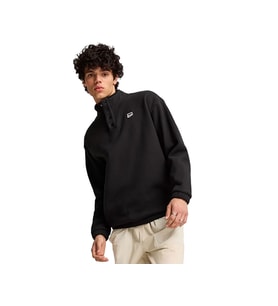 Puma Downtown Polarfleece Crew Erkek Günlük Sweatshirts 62675301 Siyah