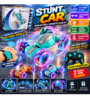 Saat Kontrollü Stunt Car 2.4GHz Kumandalı 360° Dönüşlü Işıklı Akrobatik Uzaktan Kumandalı Araba