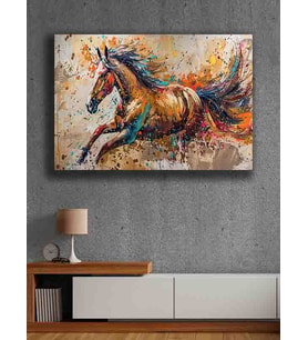 Koç stüdyo Modern tasarım kanvas tablo 50x70 (Çok Renkli)