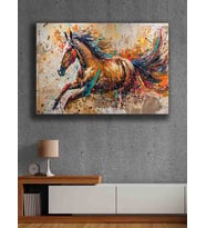 Koç stüdyo Modern tasarım kanvas tablo 50x70 (Çok Renkli)