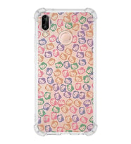 Huawei P20 Lite  Köşe Korumalı Antişok Kapak Hello Kitty Tasarımlı Şeffaf  Kılıf