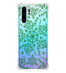 Huawei P30 Pro  Köşe Korumalı Antişok Kapak Nostalji Desen Tasarımlı Şeffaf  Kılıf
