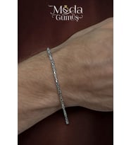 925 Ayar Gümüş 2 Mm Kral Bileklik
