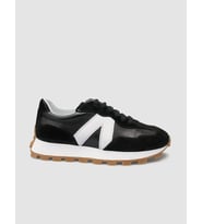 %100 Hakiki Deri Siyah Kadın Sneaker