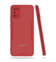 Samsung Galaxy A02s Kılıf Platin Silikon - Kırmızı