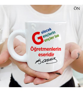 Kişiye Özel Branş Öğretmeni ve Resimli Öğretmenler Günü Kupa Bardaklar