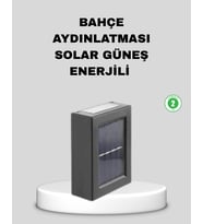 Solar Dış Mekan Aplik Su Geçirmez Dayanıklı Led Aydınlatmalı