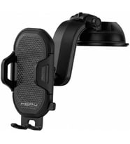 Armor Series HP-AA03 Güçlü Vakumlu Vantuzlu Araç İçi Telefon Tutucu - Tek Elle Kullanım Imkanı Sunan Metal ve Plastik Gövdeli Torpido/Ön Cam Uyumlu Araç Tutacağı