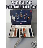 Akıllı Saat 7 Kordonlu Yeni Nesil Arama Cevaplayan Çok Fonksiyonlu